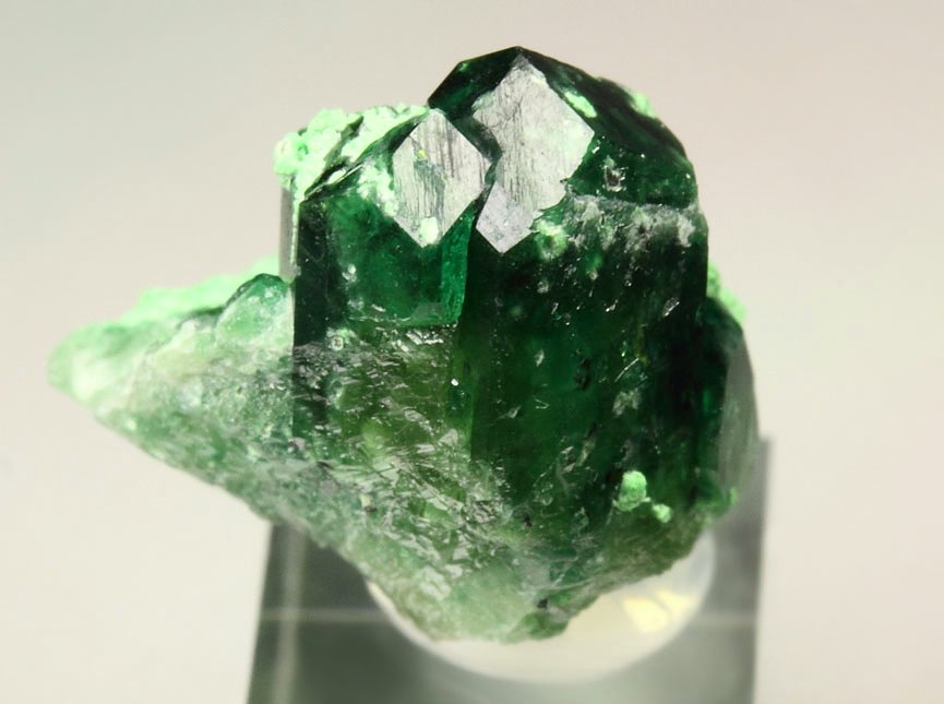 gem VESUVIANITE var. CHROMIAN, DIOPSIDE