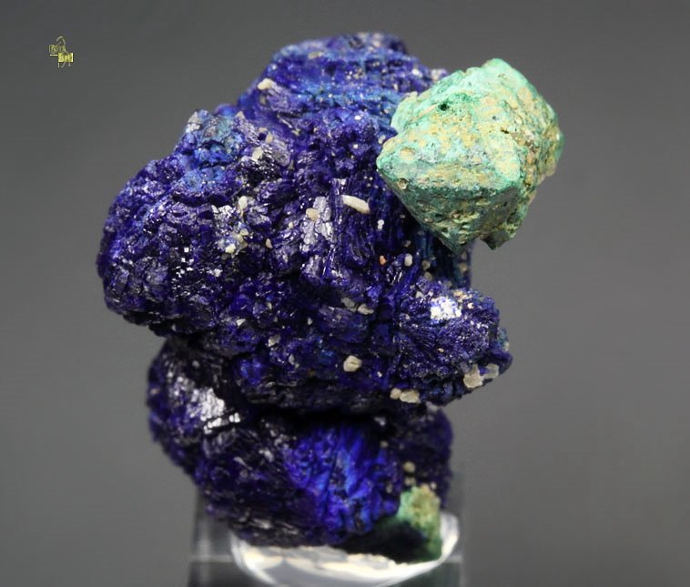 MALACHITE PSEUDOMORPH after CUPRITE, AZURITE