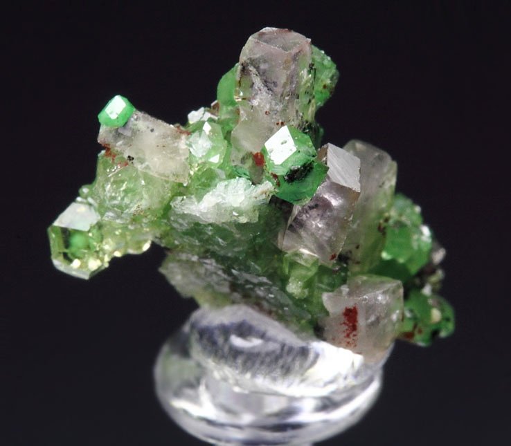 gem GARNET var. GROSSULAR var. CHROMIAN, PREHNITE