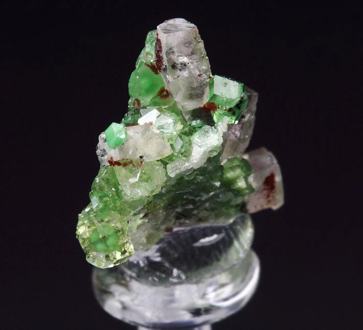 gem GARNET var. GROSSULAR var. CHROMIAN, PREHNITE