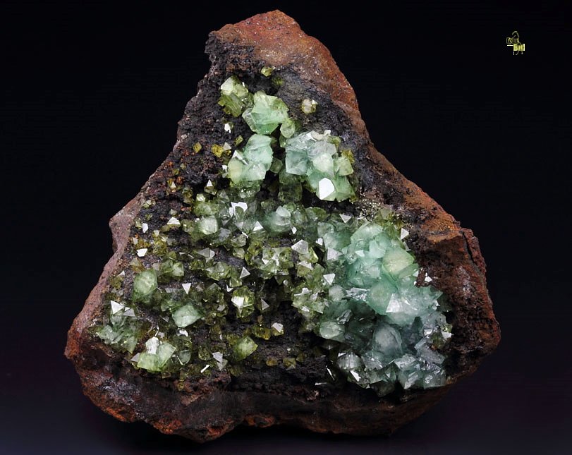 gem ADAMITE var. CUPRIAN ADAMITE