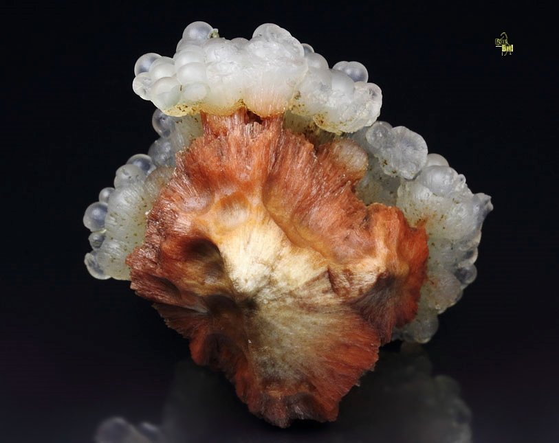 orange SCOLECITE, CHALCEDONY