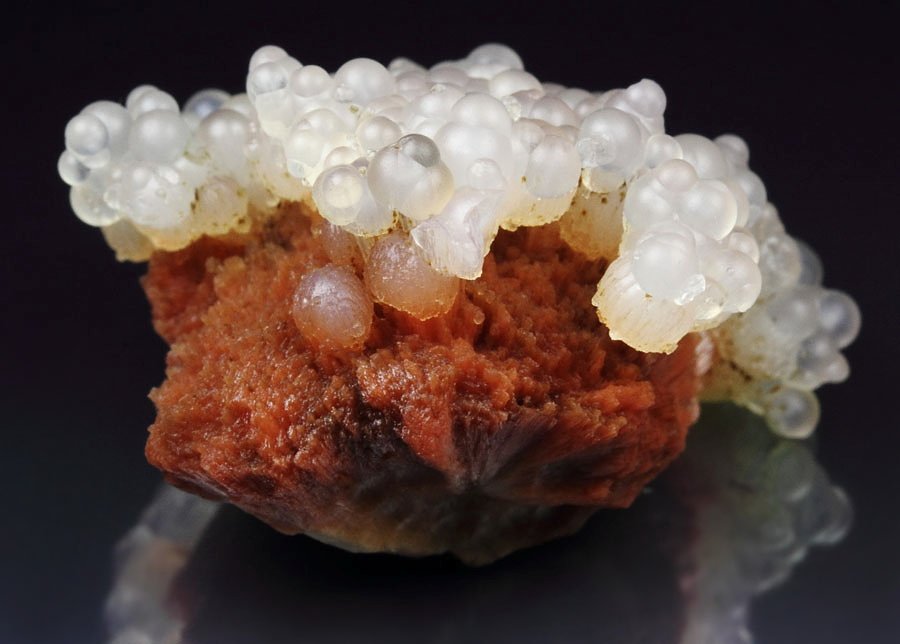 orange SCOLECITE, CHALCEDONY