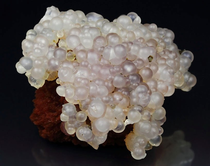 orange SCOLECITE, CHALCEDONY