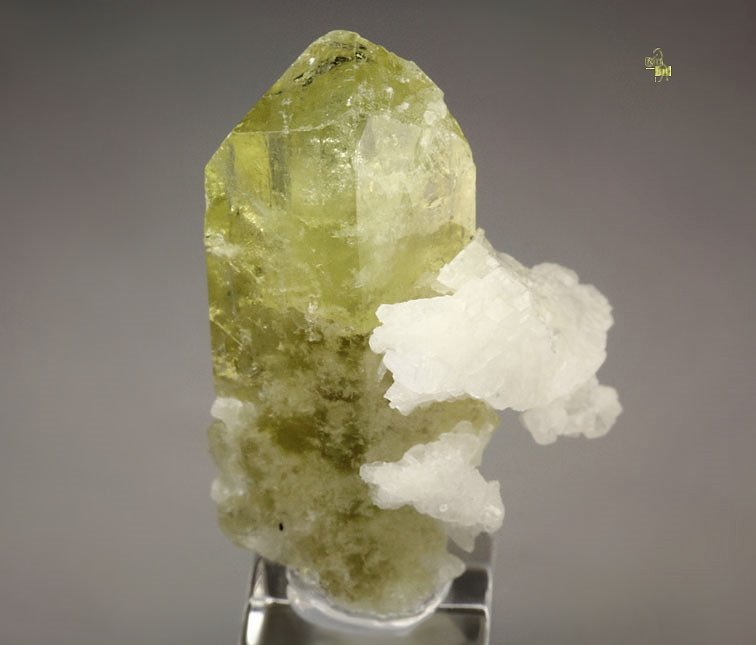 gem BRAZILIANITE, ALBITE