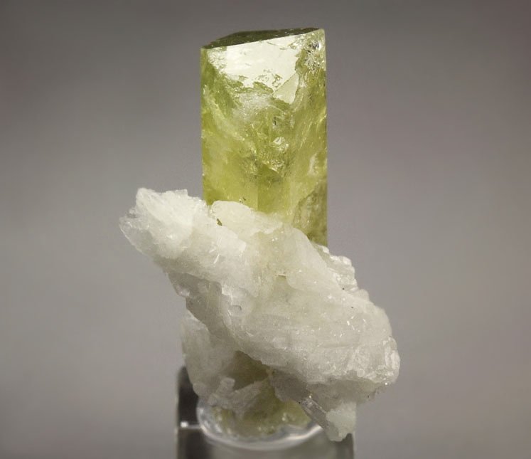 gem BRAZILIANITE, ALBITE