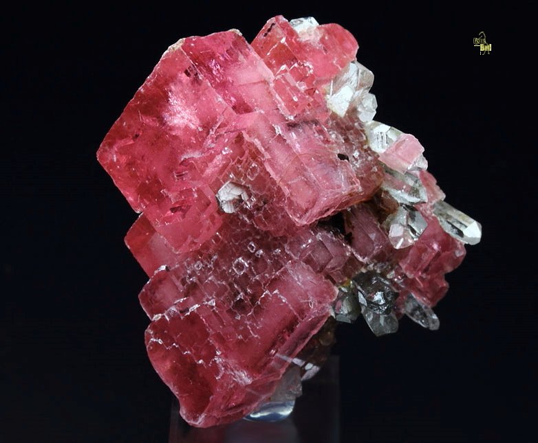 gem RHODOCHROSITE, QUARTZ