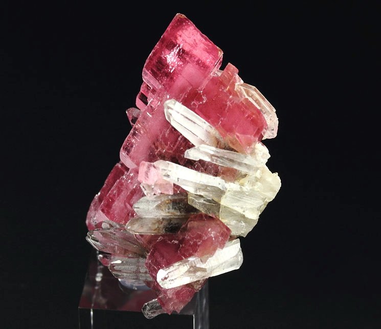 gem RHODOCHROSITE, QUARTZ