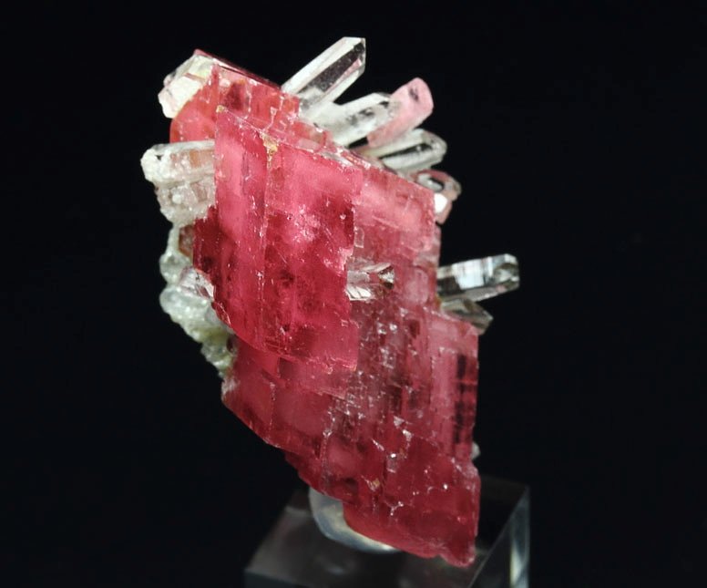 gem RHODOCHROSITE, QUARTZ