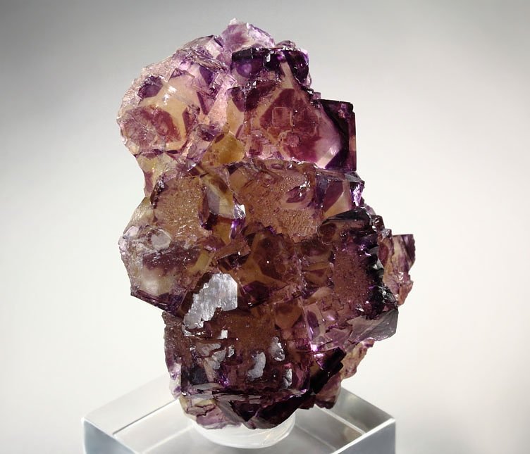 FLUORITE with purple PHANTOMS