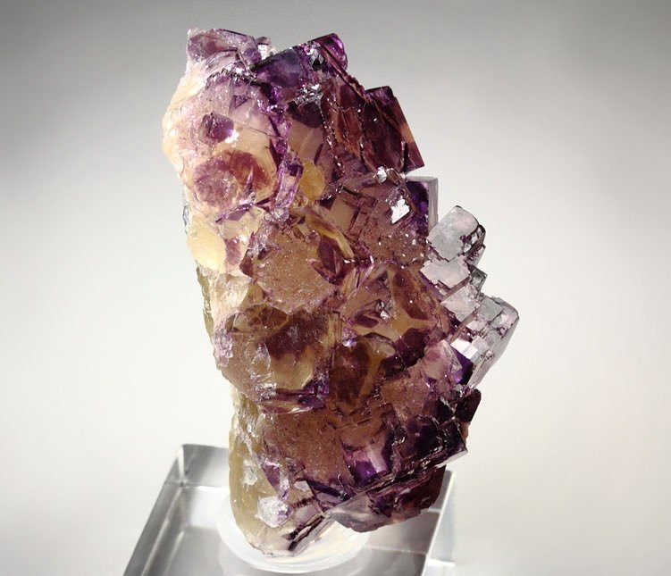 FLUORITE with purple PHANTOMS