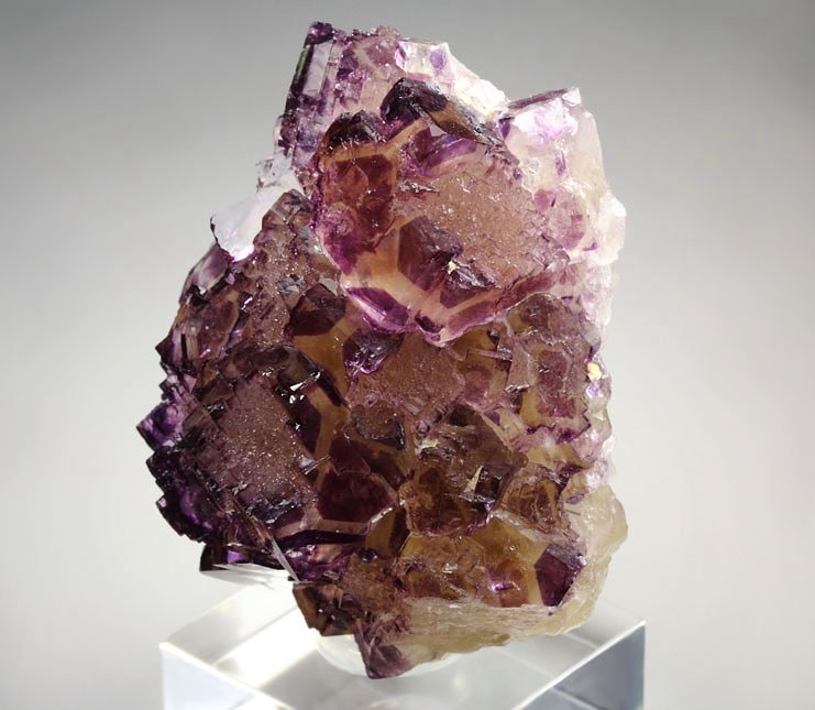 FLUORITE with purple PHANTOMS