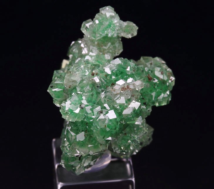 gem GARNET var. GROSSULAR with GREEN CHROMIAN PHANTOMS