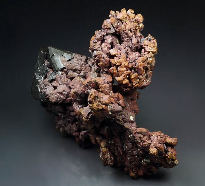 CUPRITE, COPPER pseudomorph after CUPRITE