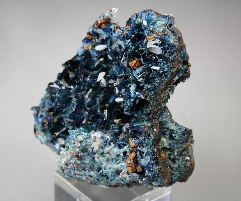 gem LAZULITE, SIDERITE 