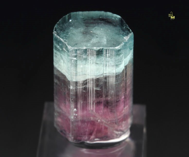 gem TOURMALINE var. ELBAITE bi-color