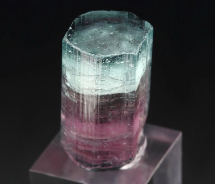 gem TOURMALINE var. ELBAITE bi-color