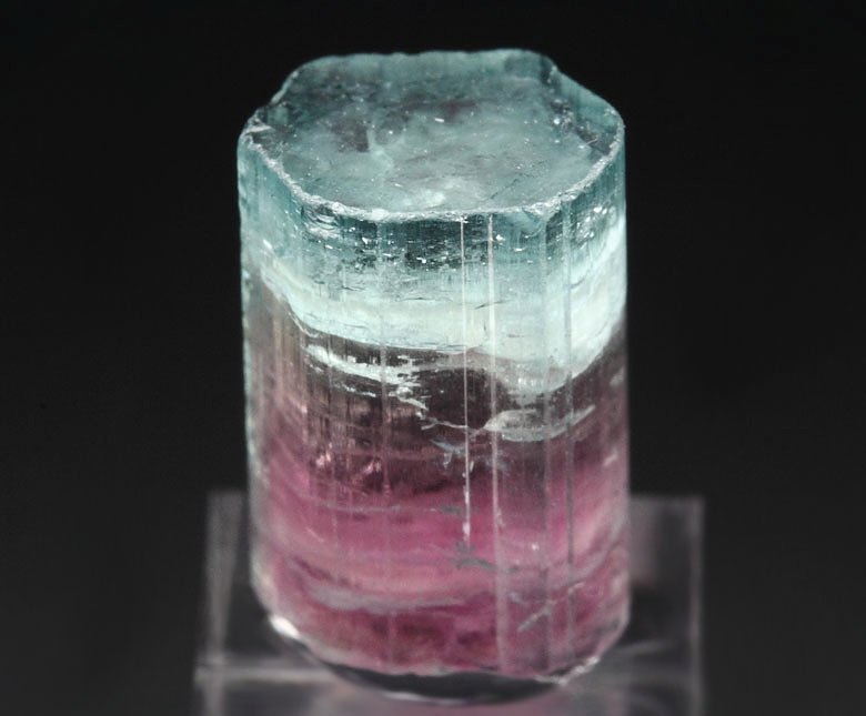 gem TOURMALINE var. ELBAITE bi-color