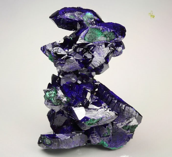 bi-terminated AZURITE, MALACHITE pseudomorph after AZURITE