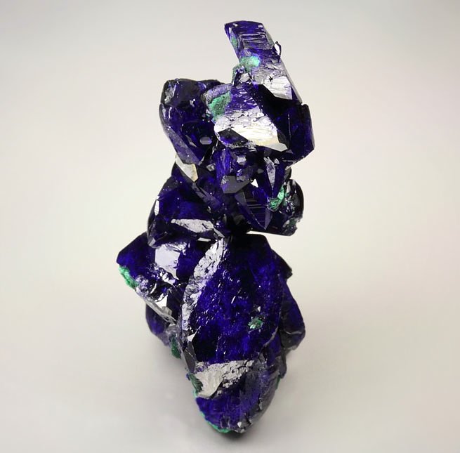 bi-terminated AZURITE, MALACHITE pseudomorph after AZURITE