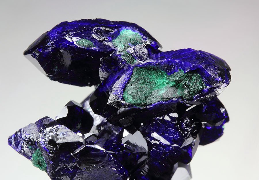 bi-terminated AZURITE, MALACHITE pseudomorph after AZURITE