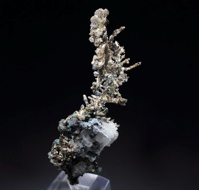 SILVER, CHALCOCITE, CALCITE