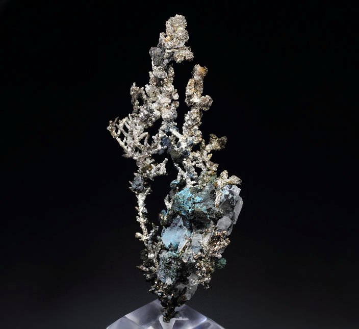 SILVER, CHALCOCITE, CALCITE