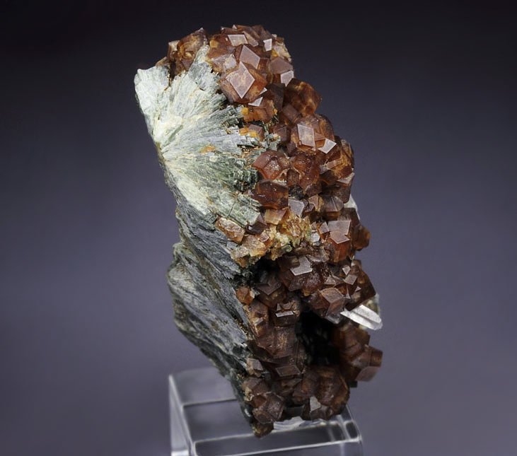 GARNET var. ANDRADITE, QUARTZ, HEDENBERGITE