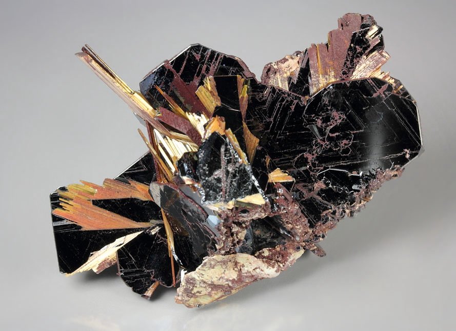 RUTILE, HEMATITE