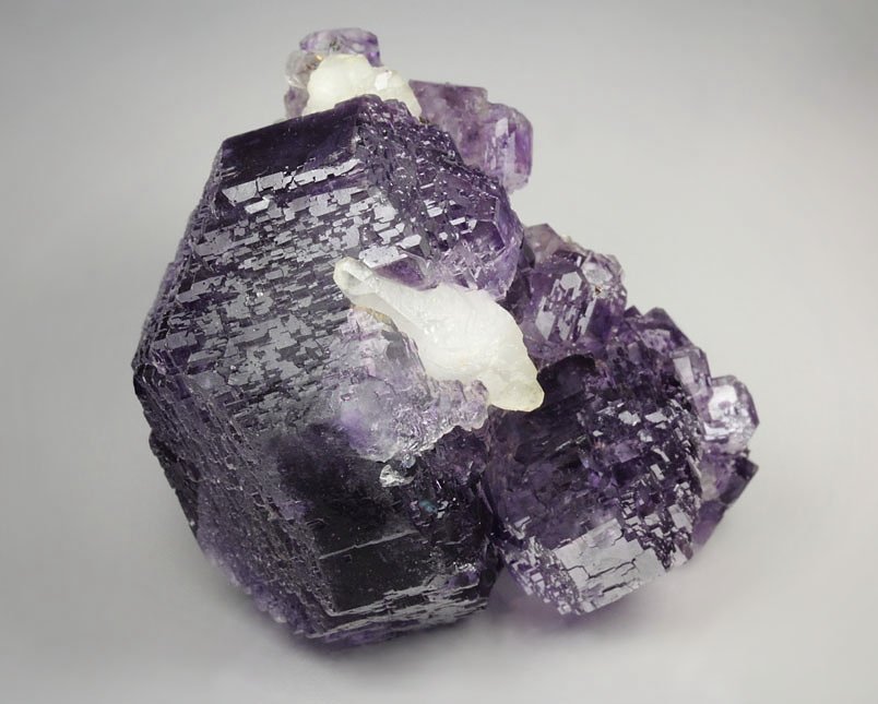 FLUORITE with PHANTOMS, CALCITE