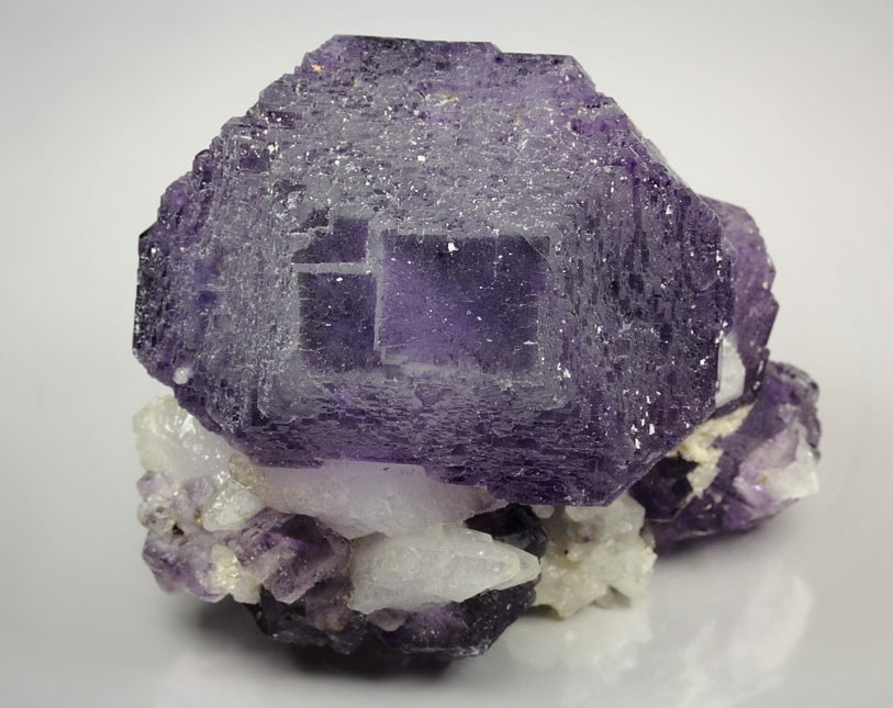 FLUORITE with PHANTOMS, CALCITE