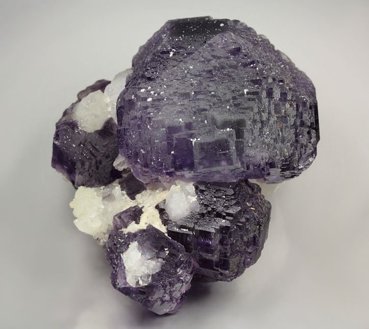 FLUORITE with PHANTOMS, CALCITE