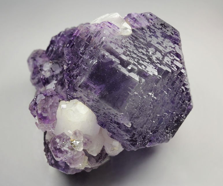 FLUORITE with PHANTOMS, CALCITE