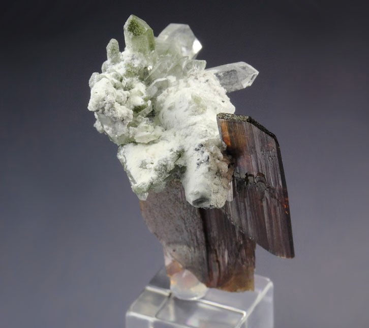 BROOKITE, QUARTZ