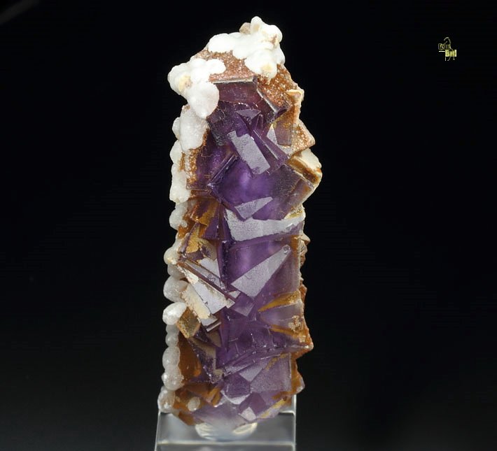 FLUORITE stalactite, CALCITE 