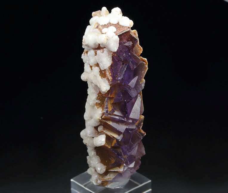 FLUORITE stalactite, CALCITE 