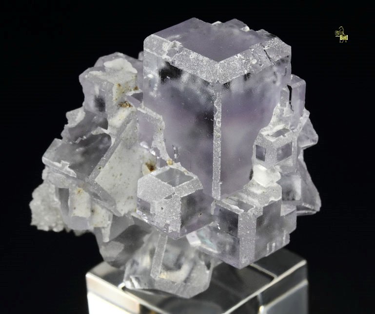 FLUORITE with PHANTOMS, QUARTZ