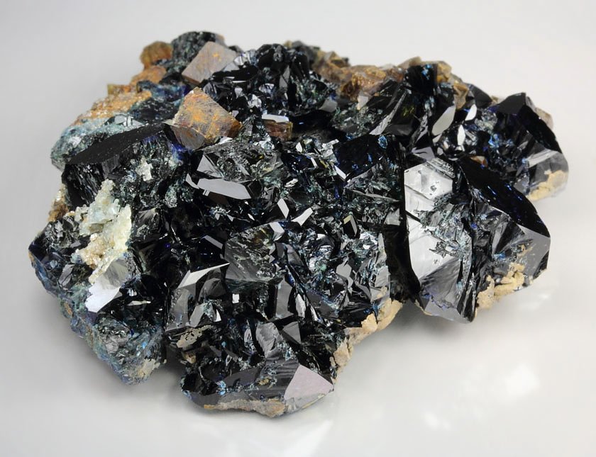 LAZULITE, SIDERITE, QUARTZ