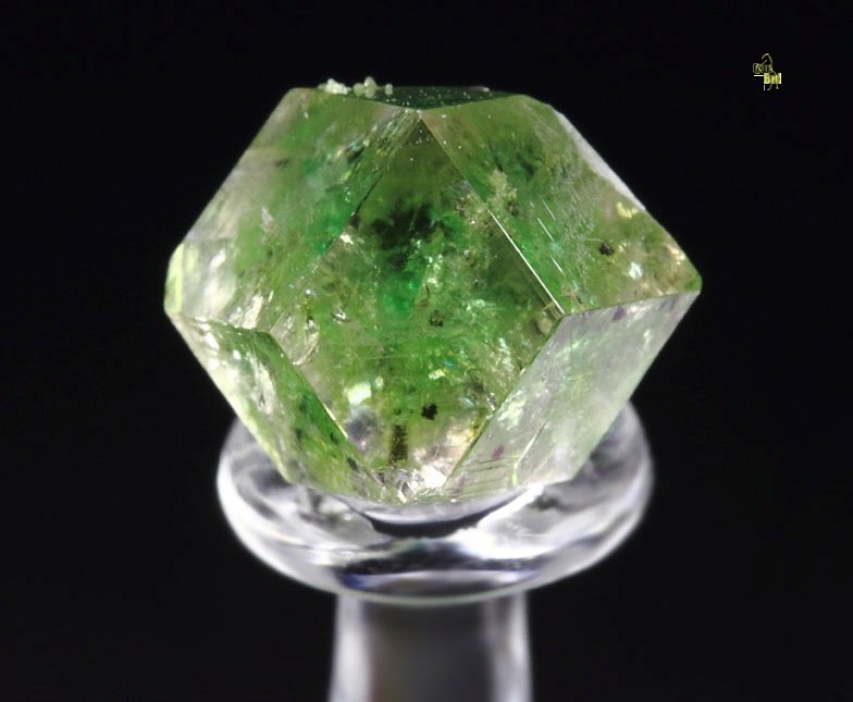 gem GARNET var. GROSSULAR with GREEN CHROMIAN PHANTOM