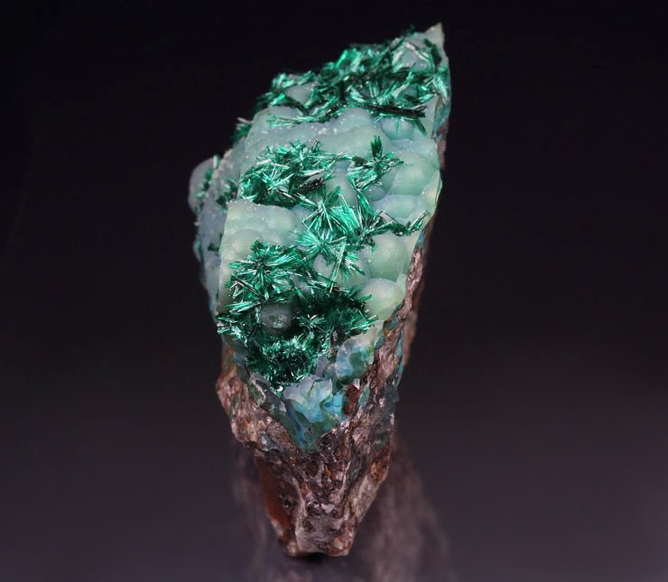 BROCHANTITE, CHALCEDONY, CHRYSOCOLLA