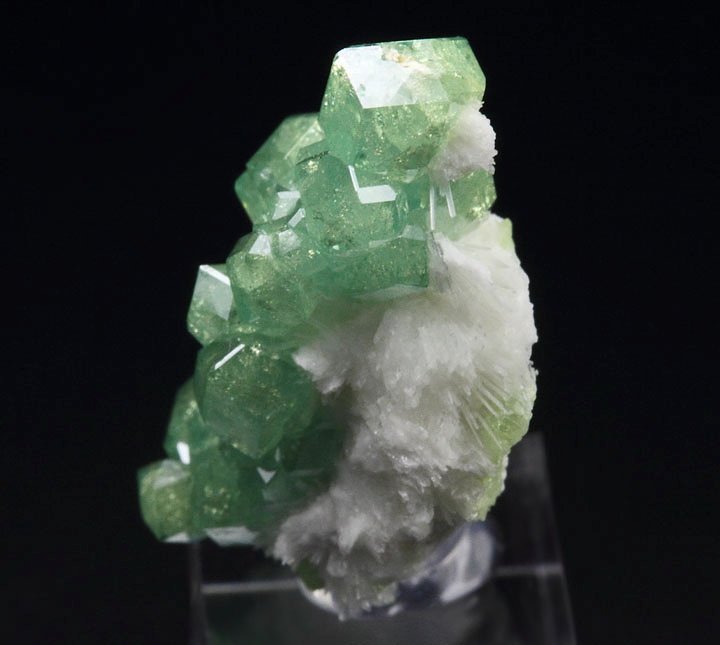 new find - gem GARNET var. ANDRADITE var. DEMANTOID, WOLLASTONITE