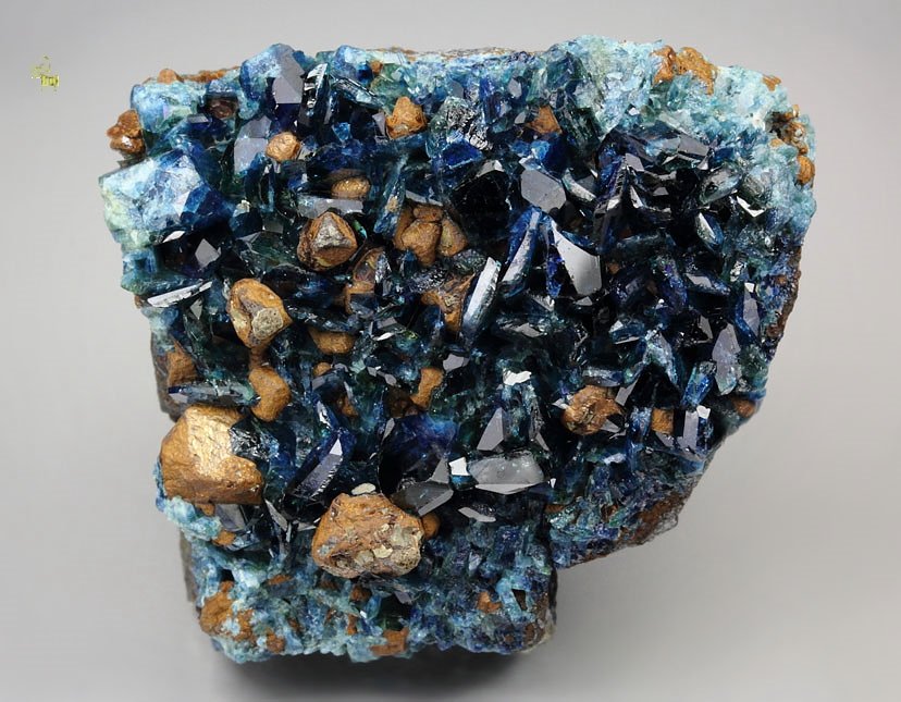 gem LAZULITE, SIDERITE