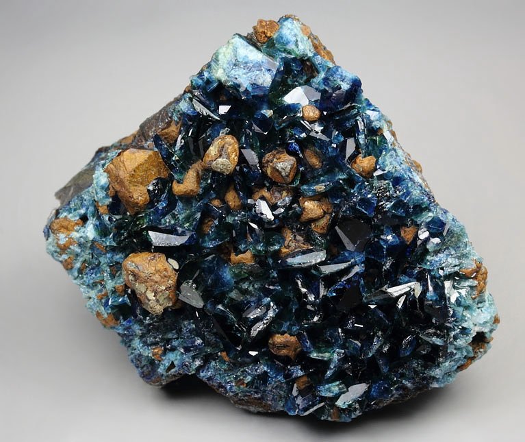 gem LAZULITE, SIDERITE