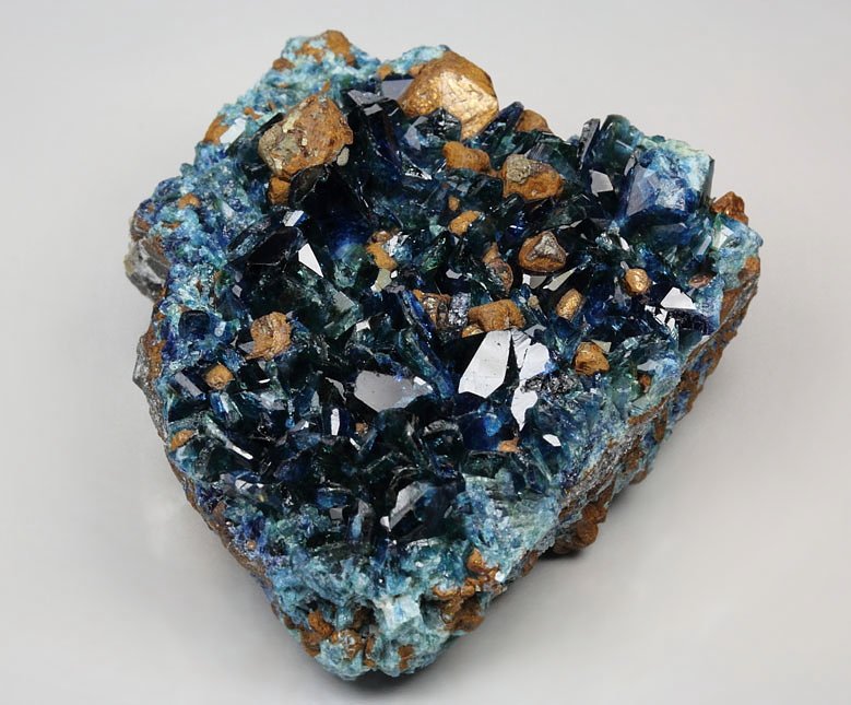 gem LAZULITE, SIDERITE