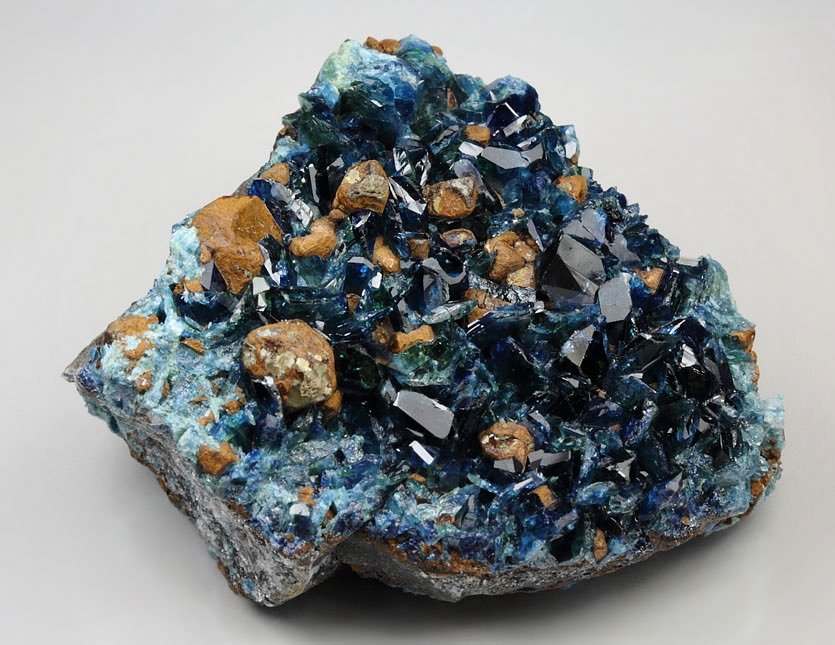 gem LAZULITE, SIDERITE