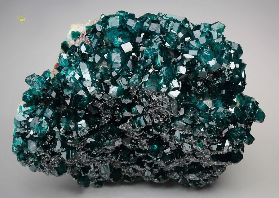 gem DIOPTASE, CALCITE, DUFTITE