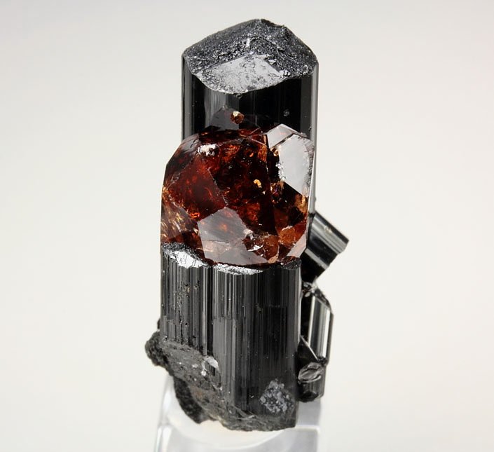 gem GARNET var. SPESSARTINE, TOURMALINE var. SCHORL