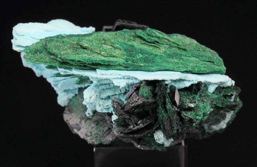 crystallized MALACHITE, CHRYSOCOLLA