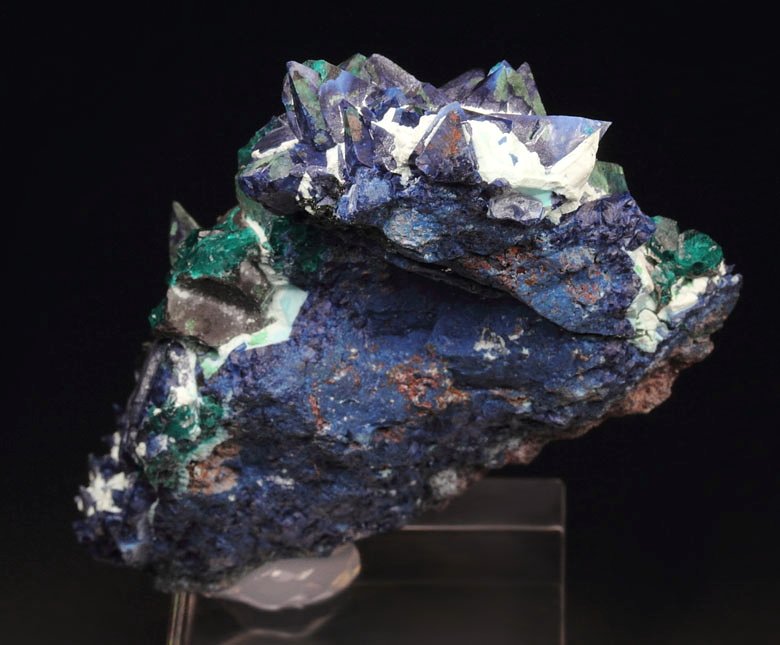 SHATTUCKITE pseudomorph after DIOPTASE, after CALCITE