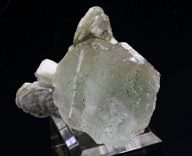 FLUORITE, MUSCOVITE, ALBITE